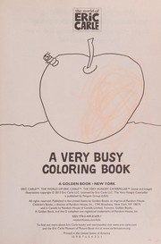 Cover of: A Very Busy Coloring Book (the World of Eric Carle)