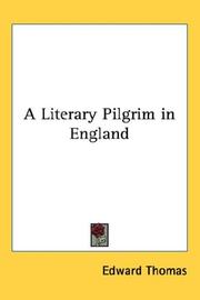 Cover of: A Literary Pilgrim in England by Edward Thomas