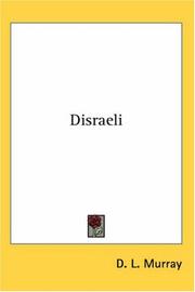 Cover of: Disraeli by D. L. Murray