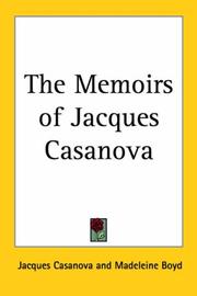 Cover of: The Memoirs of Jacques Casanova by Giacomo Casanova