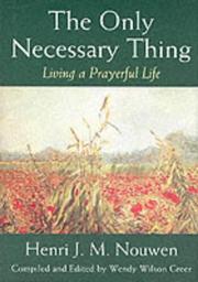 Cover of: Only Necessary Thing