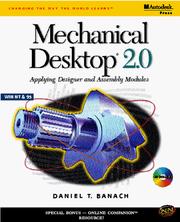 Cover of: Mechanical Desktop 2.0: applying designer and assembly modules