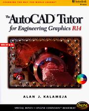 Cover of: The AutoCAD tutor for engineering graphics release 14 by Alan J. Kalameja