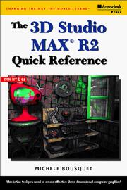 Cover of: The 3D Studio MAX 2.0 quick reference