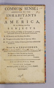 Cover of: Common sense by Thomas Paine