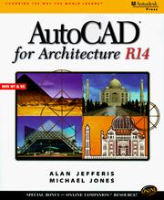 Cover of: AutoCAD for architecture: R14