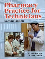 Cover of: Pharmacy practice for technicians