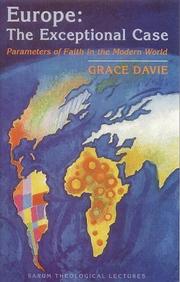 Cover of: Europe, the exceptional case: parameters of faith in the modern world