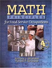 Cover of: Math Principles for Food Service by Anthony J. Strianese, Pamela P. Strianese, Anthony J. Strianese, Pamela P. Strianese