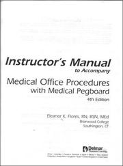 Cover of: Medical Pegboard Procedures by Dorothy A. Taylor