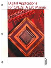 Cover of: Digital Applications For CPLDs: Lab Manual