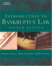 Cover of: Introduction to bankruptcy law