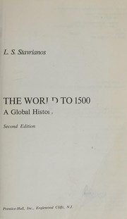 Cover of: The world to 1500: a global history