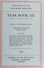 Cover of: Leo Baeck Institute Year Book