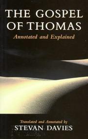 Cover of: Gospel of Thomas by Stevan L. Davies