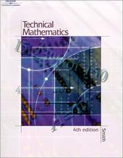 Cover of: Technical Mathematics- Softcover by Robert D. Smith