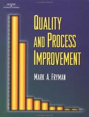 Cover of: Quality and Process Improvement by Mark Fryman