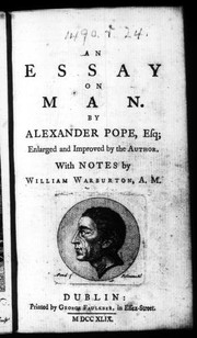 Cover of: An essay on man by Alexander Pope