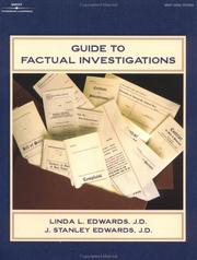 Cover of: Guide to Factual Investigations (The West Legal Studies Series)