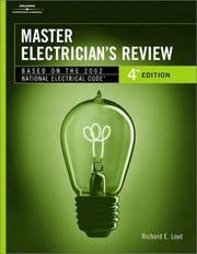 Cover of: Master electrician's review by Richard E. Loyd