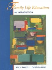 Cover of: Family Life Education: An Introduction