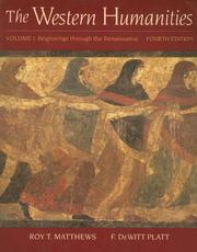 Cover of: The Western Humanities, Volume One by Roy Matthews, Dewitt Platt