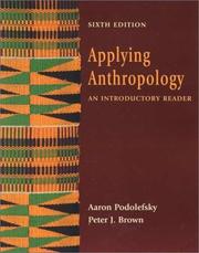 Cover of: Applying anthropology | 