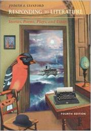 Cover of: Responding to literature: stories, poems, plays, and essays