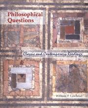 Cover of: Philosophical questions by [edited by] William F. Lawhead.