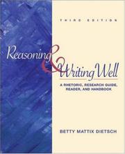 Cover of: Reasoning & writing well by Betty M. Dietsch