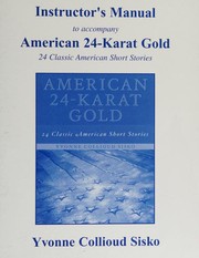 Cover of: Instructor's Manual to Accompany American 24-Karat Gold by 