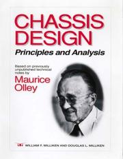 Cover of: Chassis Design by William F. Milliken, Douglas L. Milliken, Maurice Olley