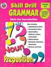 Cover of: Skill Drill Grammar, Grades 5 to 6