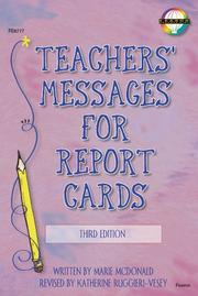 Cover of: Teachers' Messages for Report Cards