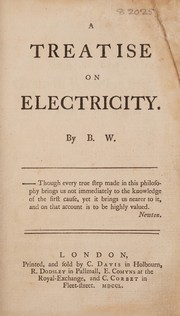 Cover of: A treatise on electricity