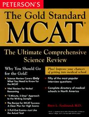 Peterson's gold standard MCAT by Brett L. Ferdinand, Lisa Ferdinand, Dr. Brett Ferdinand, Kristin Finkenzeller