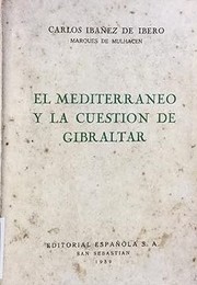 Cover of: El Mediterráneo y la cuestión de Gibraltar.