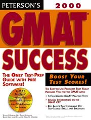 Cover of: Peterson's Gmat Success 2000 (Gmat Success, 2000)