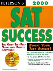 Cover of: Peterson's Sat Success (Sat Success 2000)