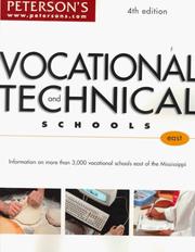 Cover of: Peterson's Vocational and Technical Schools: East (Peterson's Vocational and Technical Schools East)