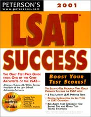 Cover of: Peterson's 2001 Lsat Success by Thomas White