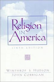 Cover of: Religion in America: an historical account of the development of American religious life