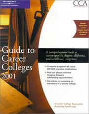 Cover of: Peterson's Guide to Career Colleges 2001