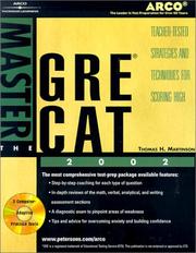 Cover of: Master the GRE CAT, 2002/e w/CD-ROM (Master the Gre) by Arco