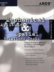 Cover of: Mechanical aptitude & spatial relations tests by Joan U. Levy