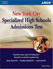 Cover of: Arco New York City Specialized  High Schools Admissions Test (5th Edition)