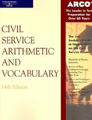 Cover of: Civil Service Arithmetic & Vocab, 14 E