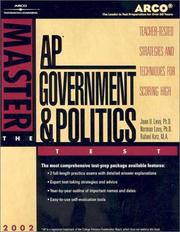 Cover of: Master AP Government and Politics 2002