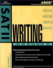 Cover of: SAT II Writing 2002
