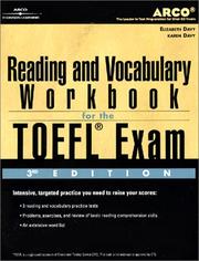 Cover of: TOEFL Reading Vocab Wkbk